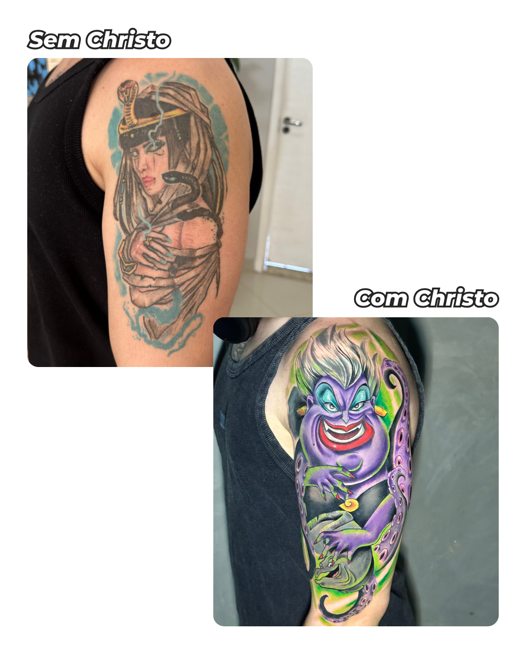 cobertura de tatuagem, cobertura de tatuagem masculina e feminina, cobrir tatuagem no braço, tatuagens cobrir cicatrizes, tatuagem cobertura, reformas de tattoo, Samara christo tattoo - 25